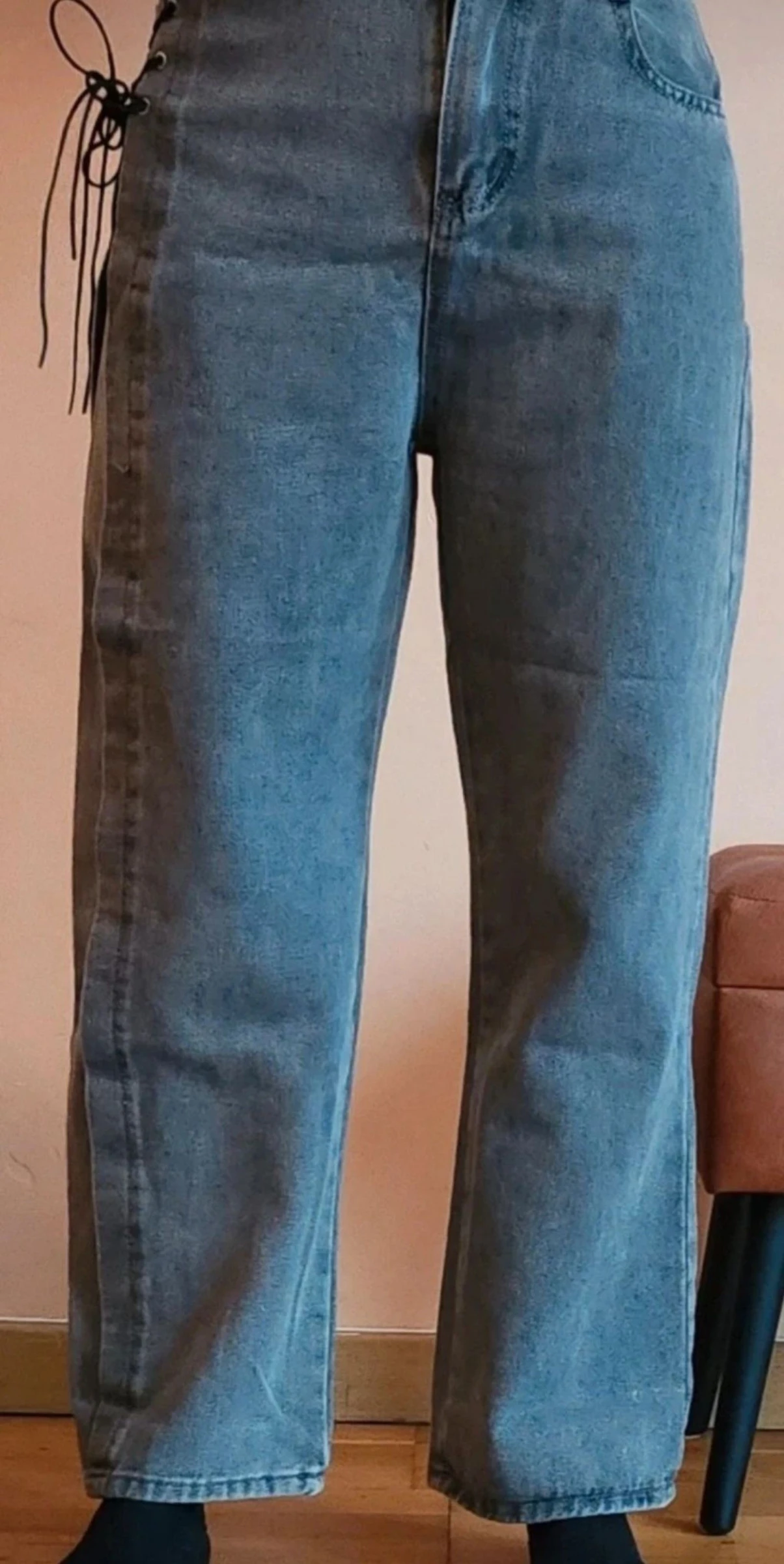 🙂 Grijze jeans met veters – Maat 36/S – photo 11